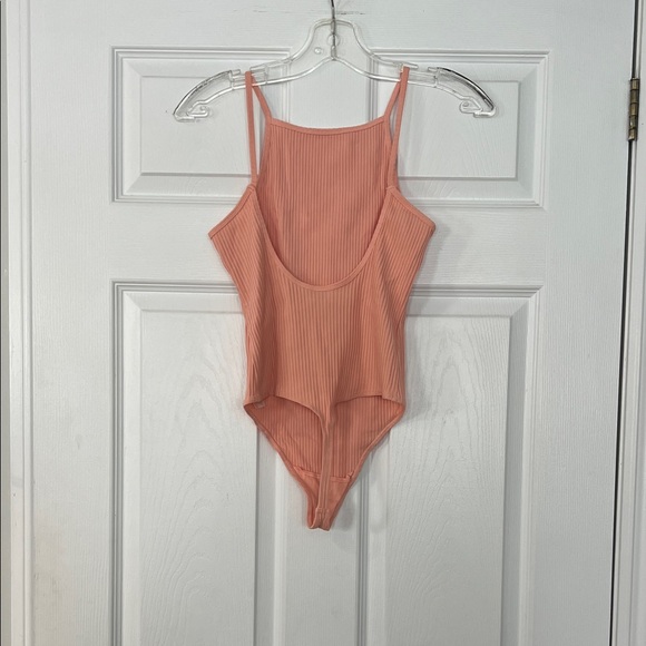 Wilfred Coral Ribbed Bodysuit - Picture 3 of 4